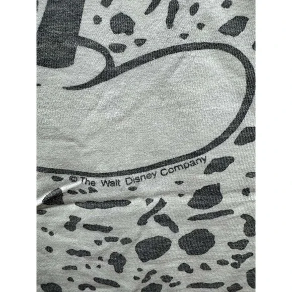 Vintage 90s Disney‎ All-Over Print Mickey Mouse T-Shirt White Mens Size M/L - Picture 6 of 13